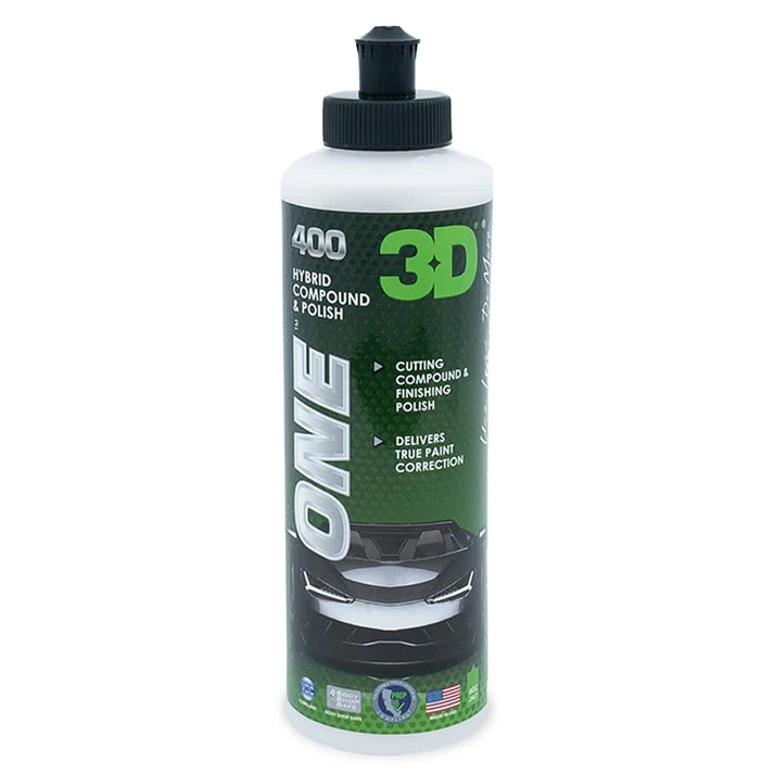 3D ONE HYBRID COMPOUND POLISH 8 OZ