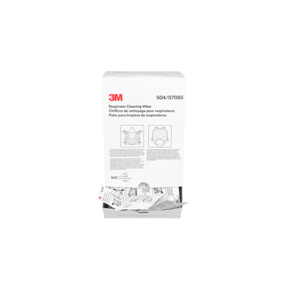 3M 504 Respirator Cleaning Wipes 100 Wipes