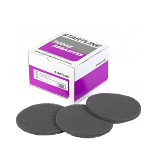 10 TOPAZ GREY SCOTCHBRITE DISCS 150MM UF P1500